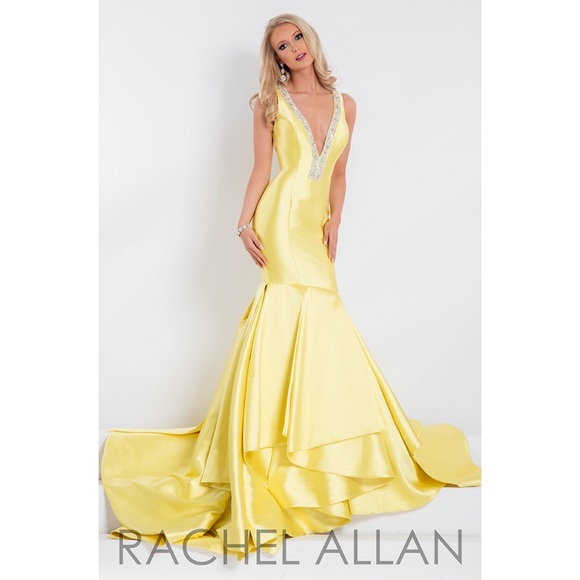 Mermaid Yellow Dress